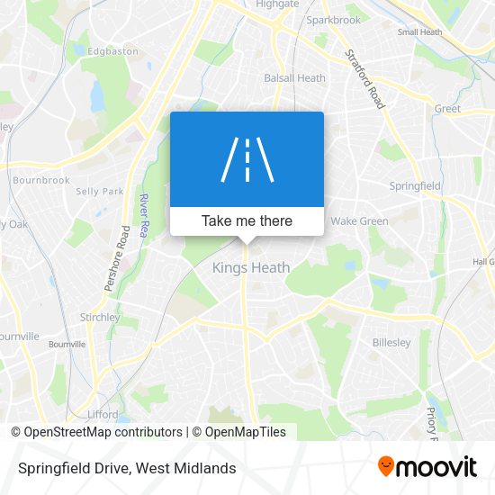 Springfield Drive map