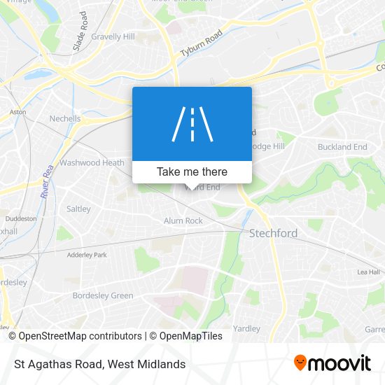 St Agathas Road map
