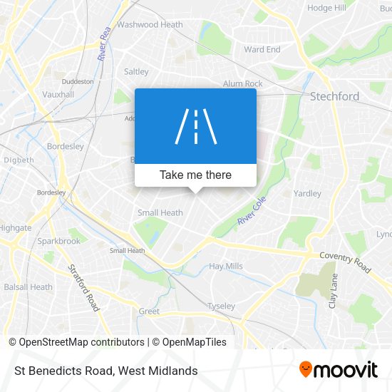 St Benedicts Road map