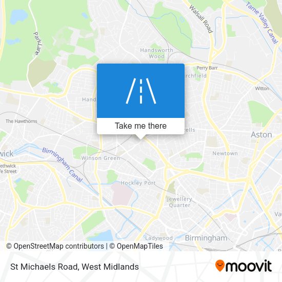 St Michaels Road map