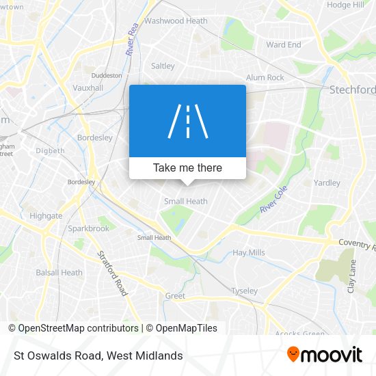 St Oswalds Road map