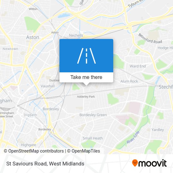 St Saviours Road map