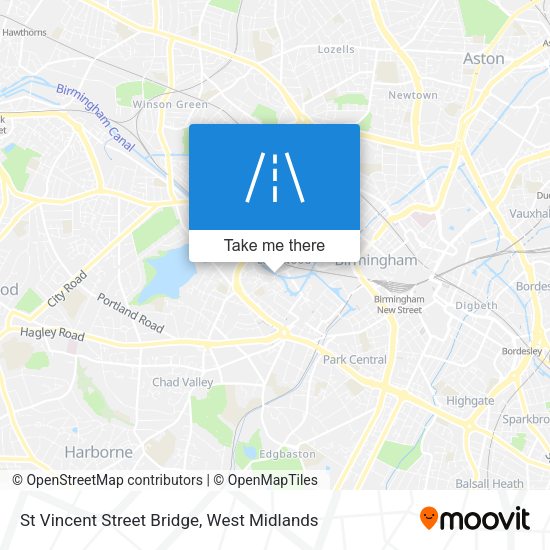 St Vincent Street Bridge map