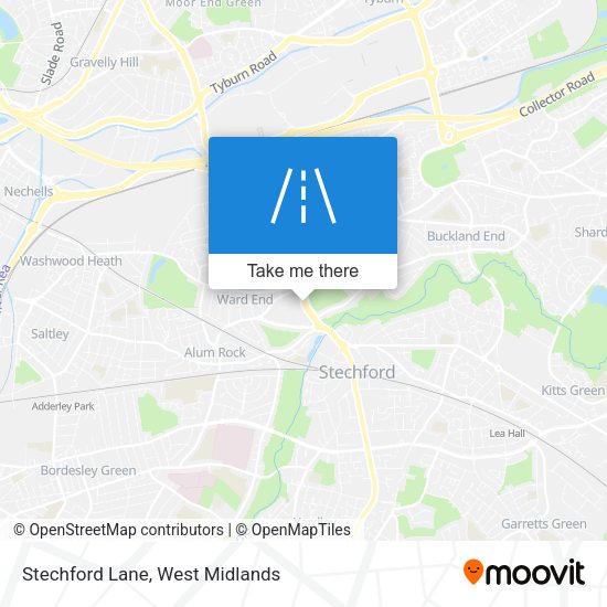 Stechford Lane map