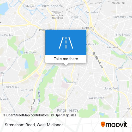 Strensham Road map