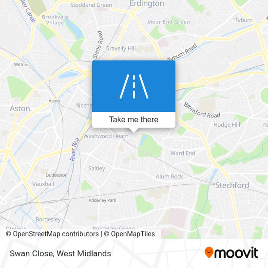 Swan Close map