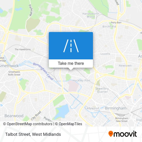 Talbot Street map