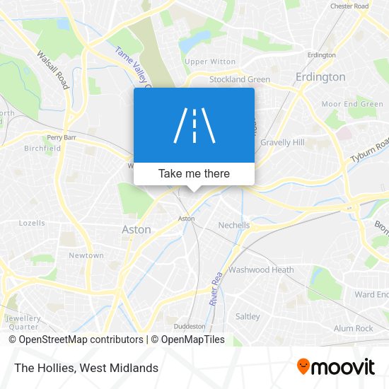 The Hollies map