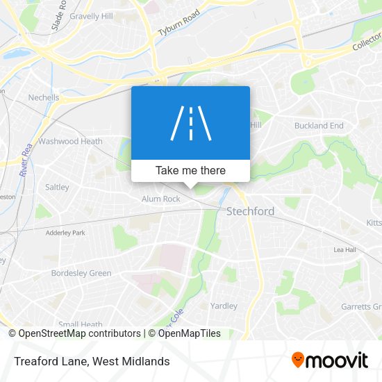 Treaford Lane map