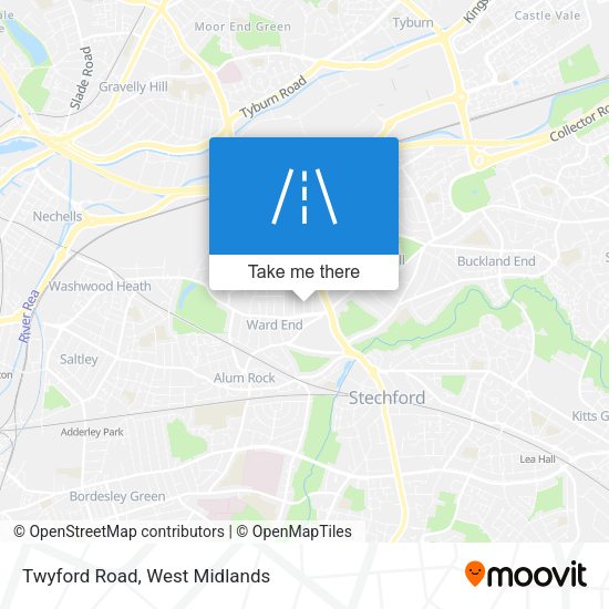 Twyford Road map