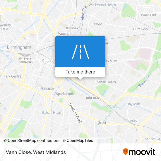 Vann Close map