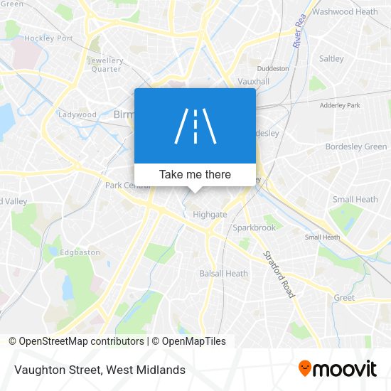 Vaughton Street map