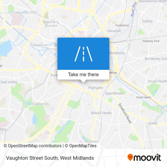 Vaughton Street South map
