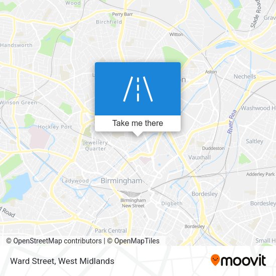 Ward Street map