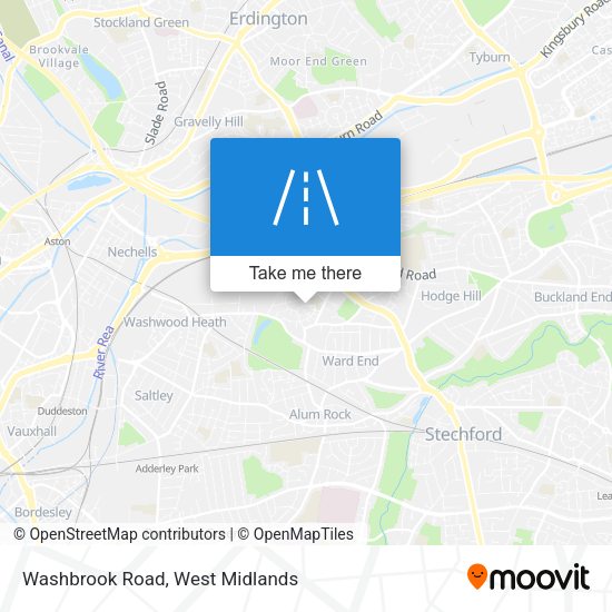 Washbrook Road map