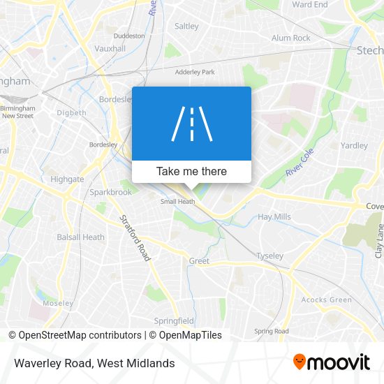 Waverley Road map