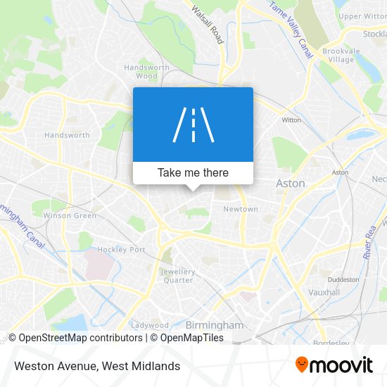 Weston Avenue map