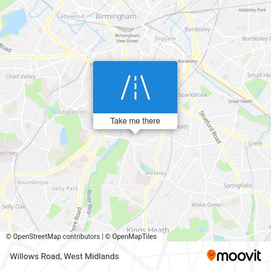 Willows Road map