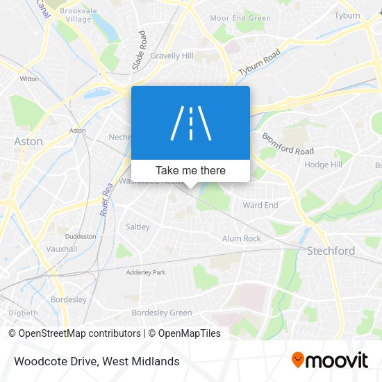 Woodcote Drive map