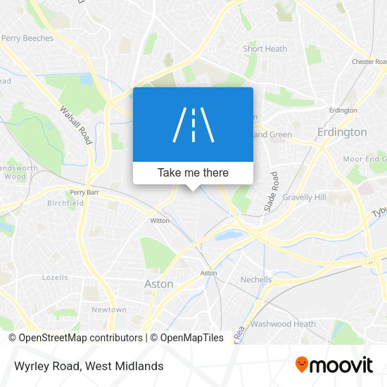 Wyrley Road map