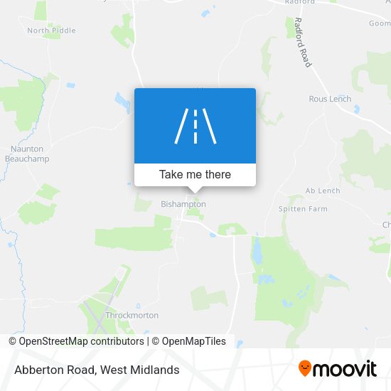 Abberton Road map
