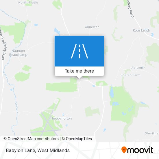 Babylon Lane map
