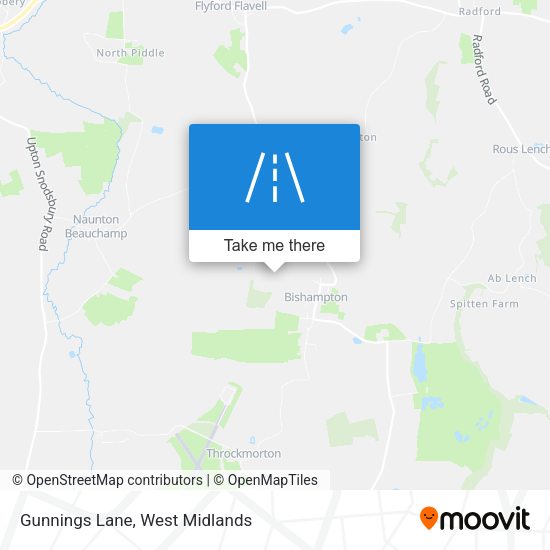 Gunnings Lane map