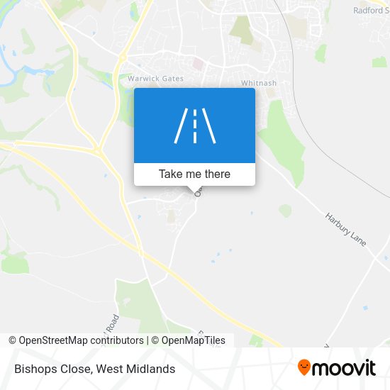 Bishops Close map