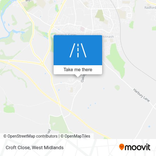 Croft Close map