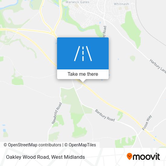 Oakley Wood Road map
