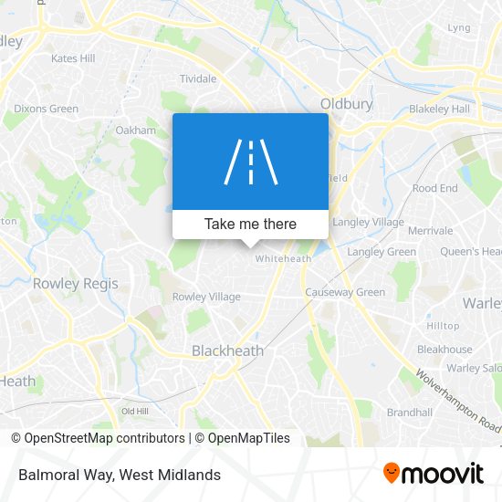 Balmoral Way map