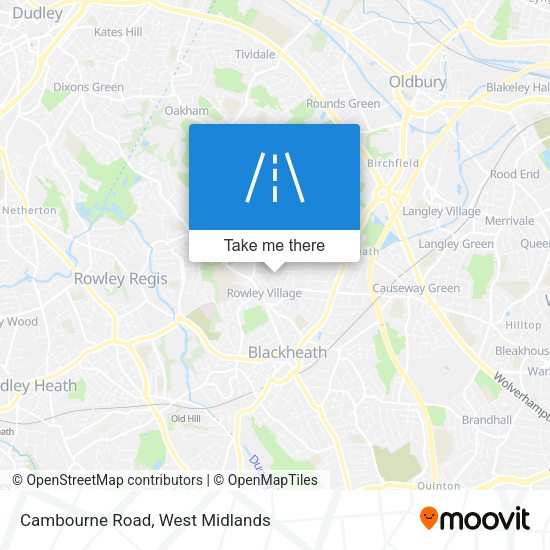 Cambourne Road map