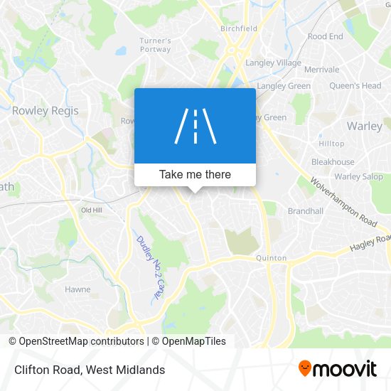 Clifton Road map