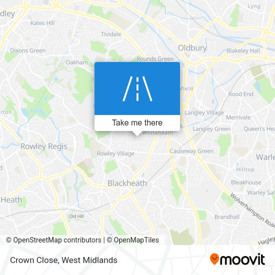 Crown Close map