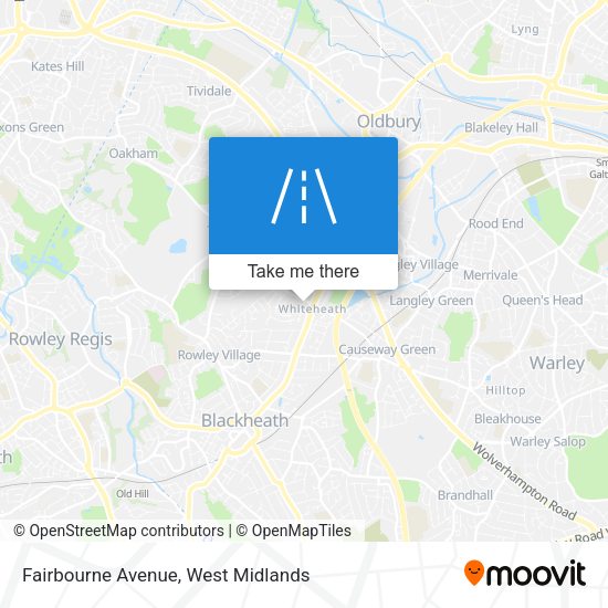 Fairbourne Avenue map