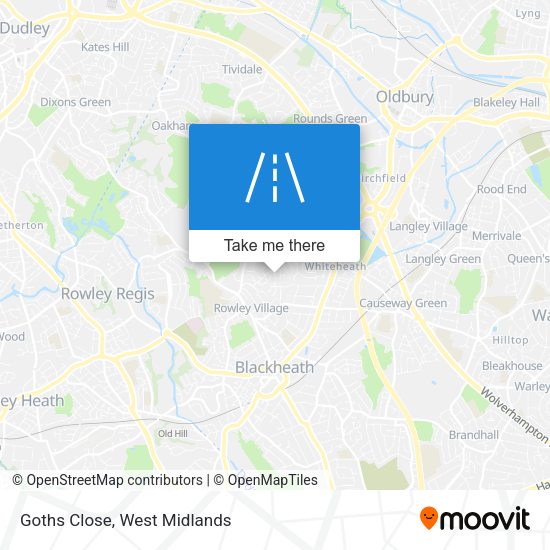 Goths Close map