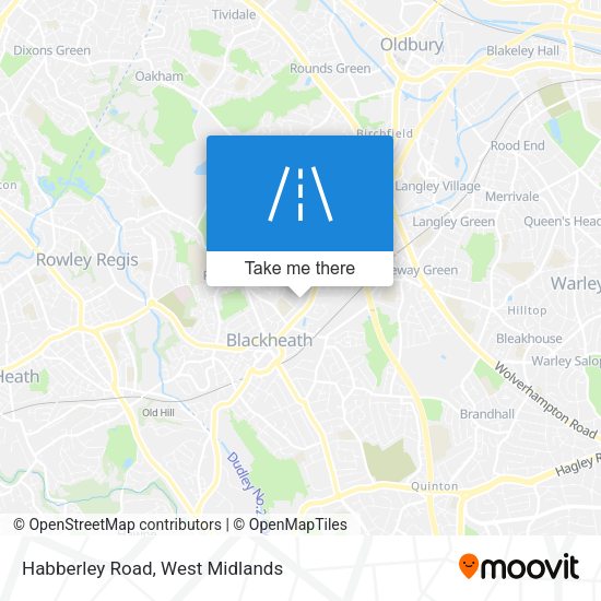 Habberley Road map