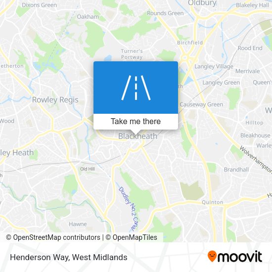 Henderson Way map