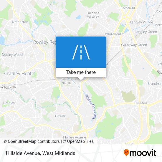 Hillside Avenue map
