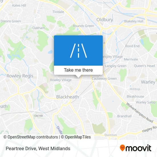 Peartree Drive map