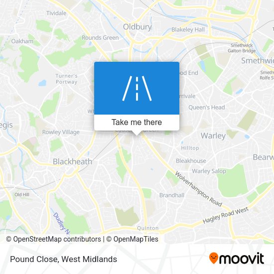 Pound Close map