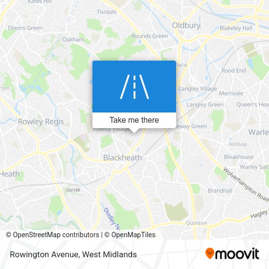Rowington Avenue map