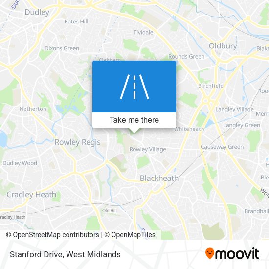 Stanford Drive map