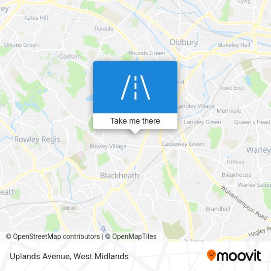 Uplands Avenue map