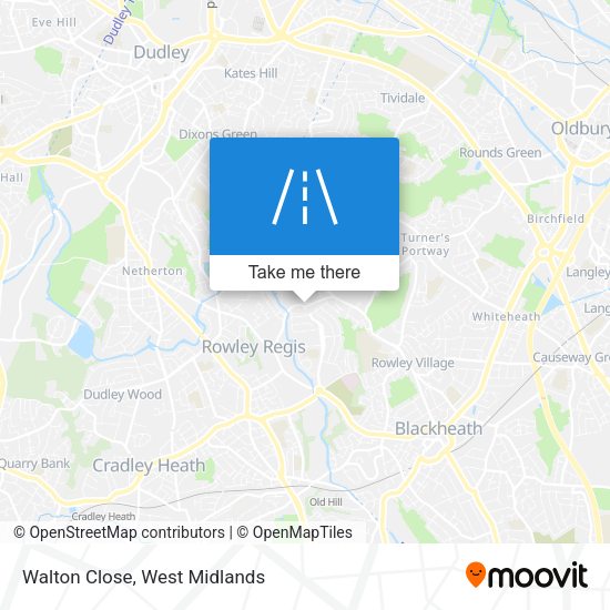 Walton Close map
