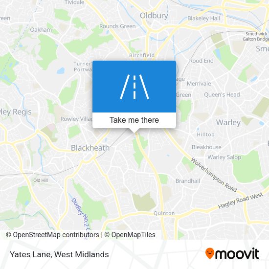 Yates Lane map
