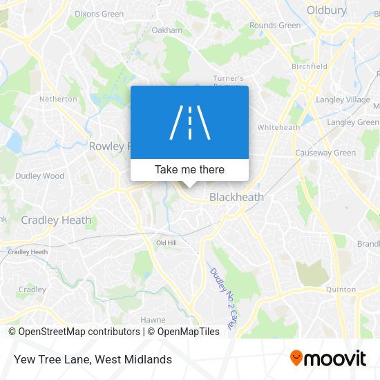 Yew Tree Lane map
