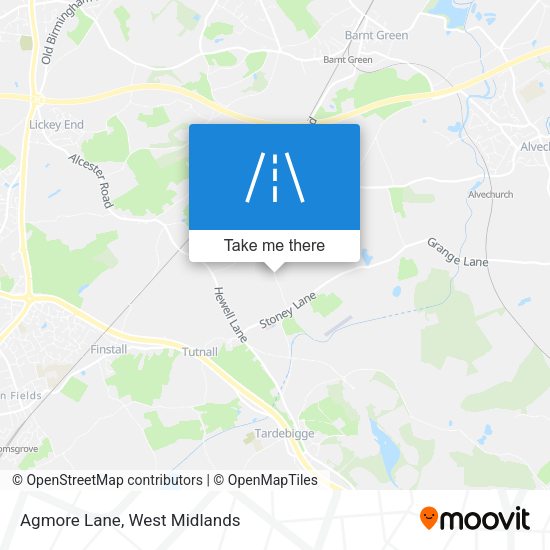 Agmore Lane map