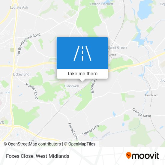 Foxes Close map