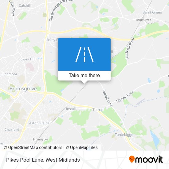 Pikes Pool Lane map